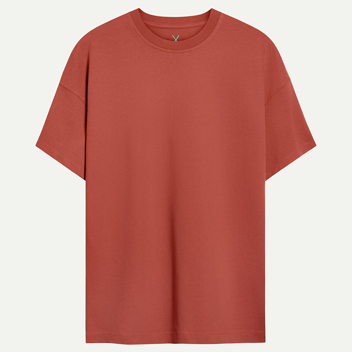 Brick Men Relax Basic Tshirt 100% Cotton | KAFT (Relax - Brick) - 1