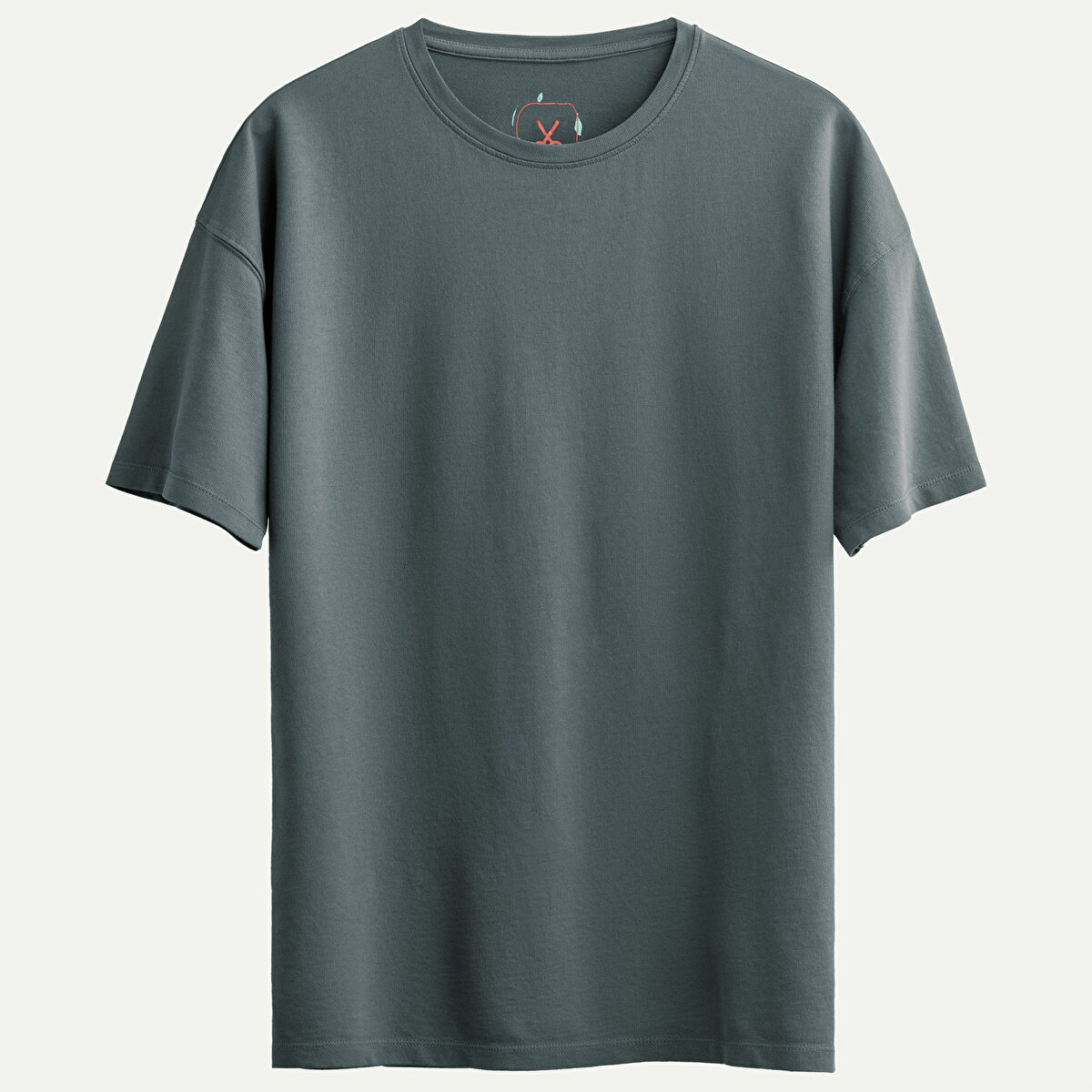 Gray Men Relax Basic Tshirt 100% Cotton | KAFT (Relax - Storm) - 1