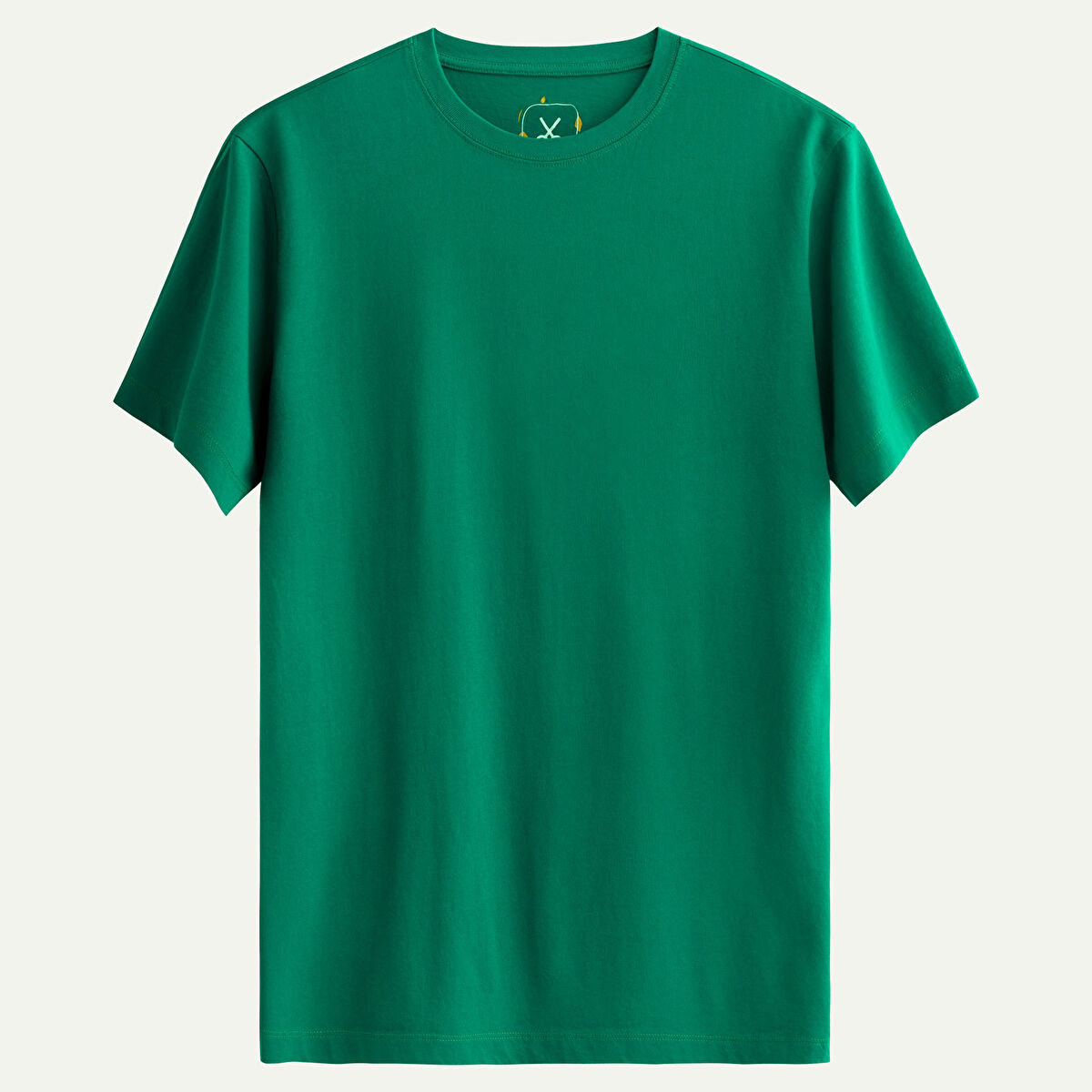 Yeşil Erkek Regular Basic Tişört %100 Pamuk | KAFT (Regular - Forest Shade) - 1