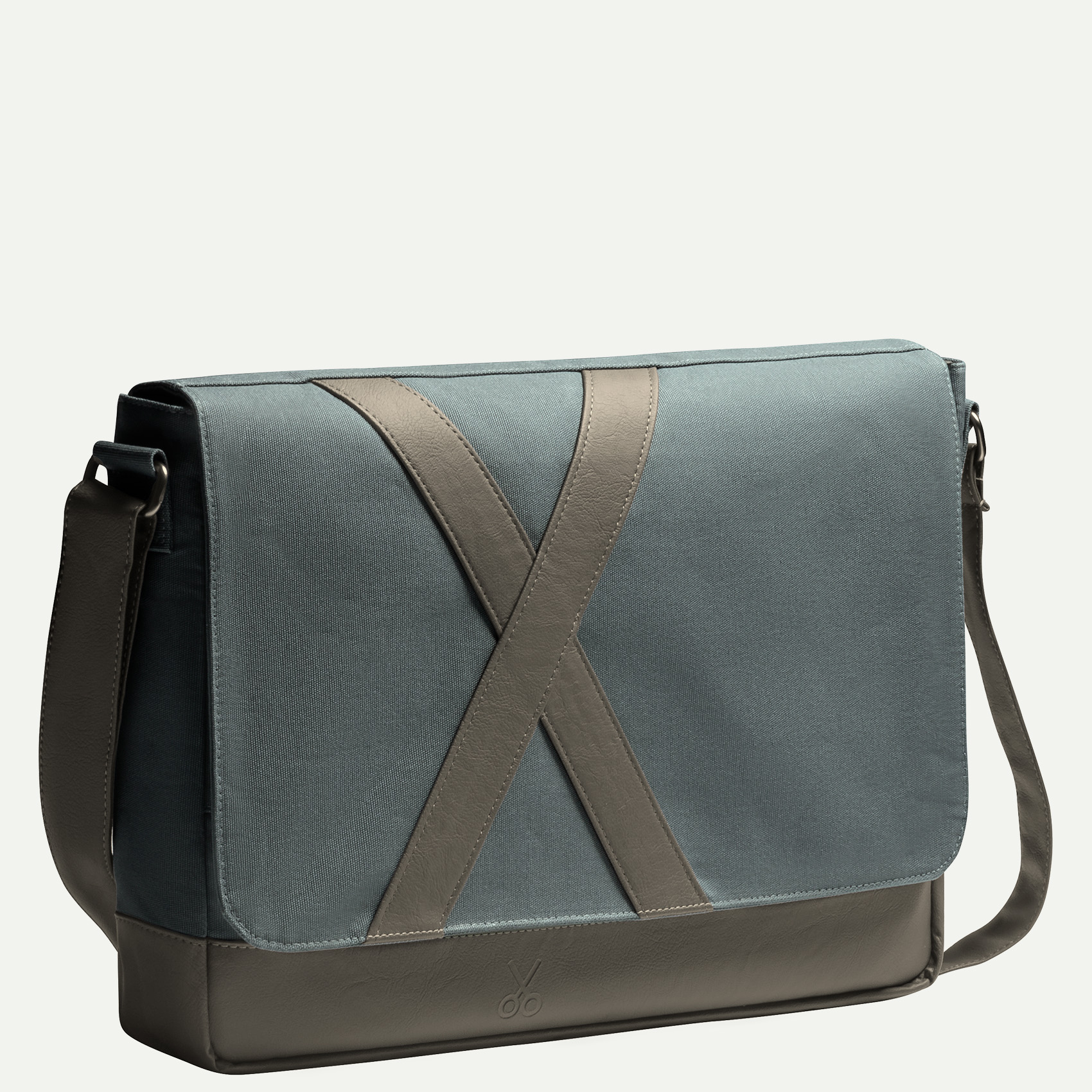 【CACT’A 】GRECO MESSENGER BAG Gray Unisex Messenger - Horizontal Bag | KAFT (Nevend - Storm)