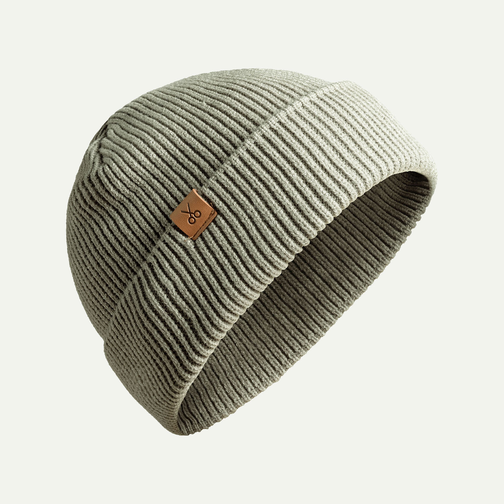 Gray Unisex Ribbed Knit Beanie | KAFT (Kapelo - Concrete)
