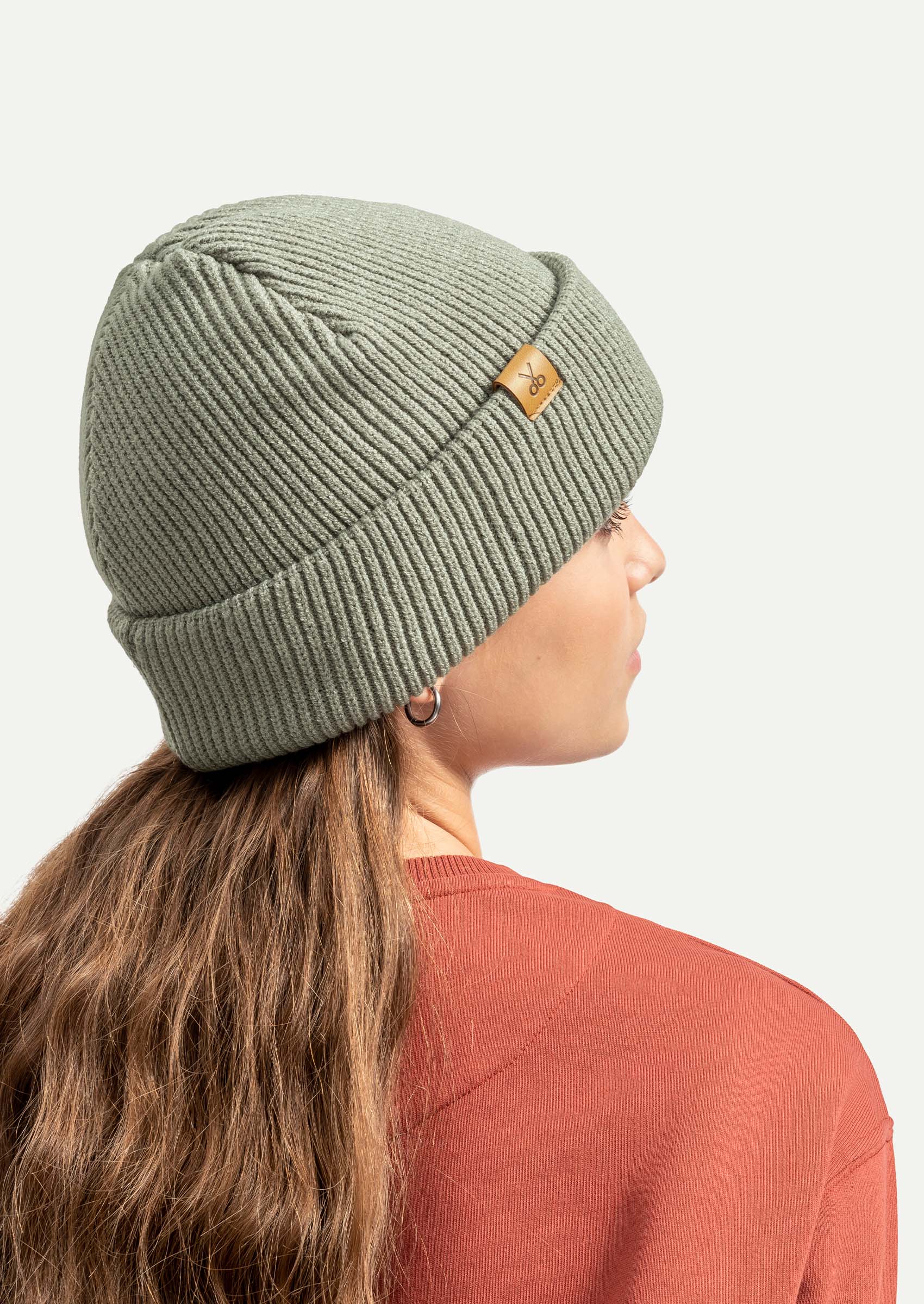 Gray Unisex Ribbed Knit Beanie | KAFT (Kapelo - Concrete)