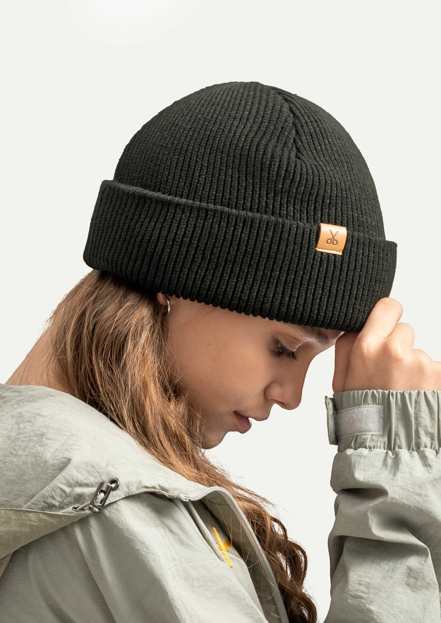 Antrasit Unisex Ribana Örgü Bere | KAFT (Kapelo - Asphalt)