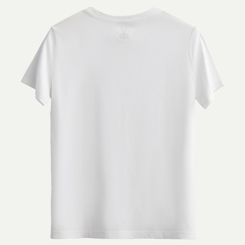 KAFT Kırık Beyaz Kadın Regular Basic Tişört Regular - Off White - 2