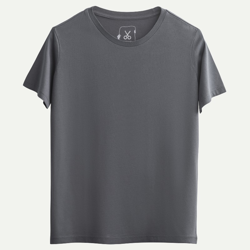 KAFT Puslu Mavi Kadın Regular Basic Tişört Regular - Storm - 1