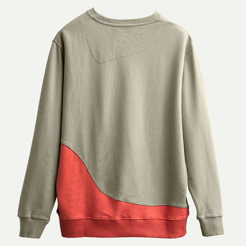 KAFT Beton Unisex Oldschool Sweatshirt Flowinga - Concrete - 2