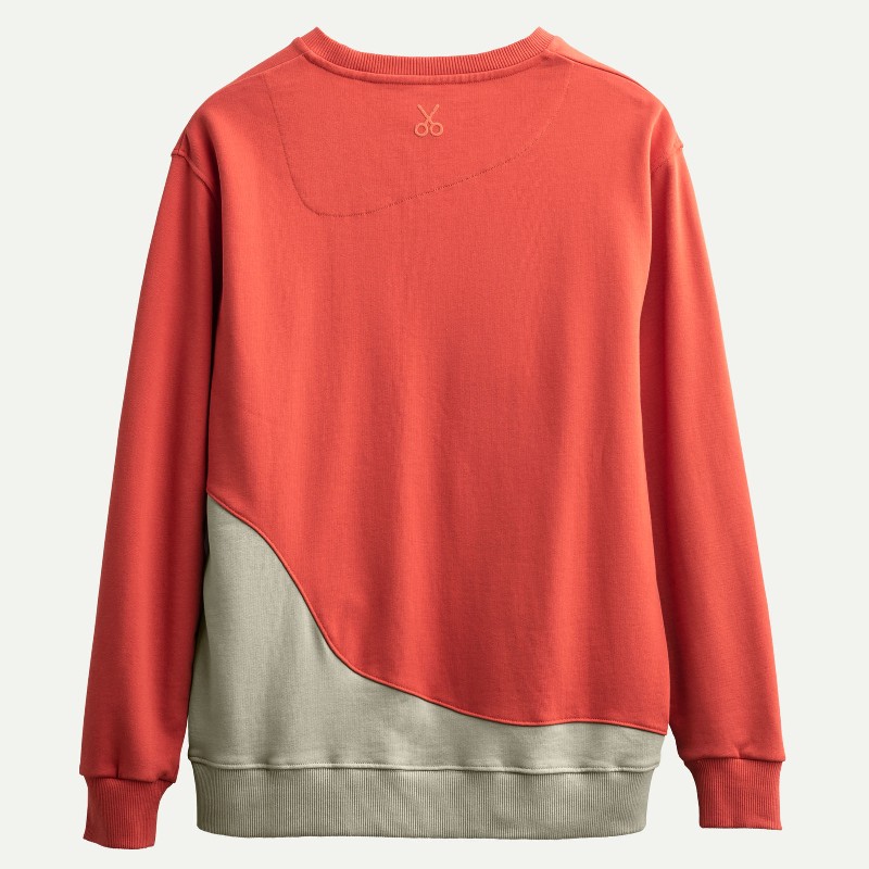 KAFT Mercan Unisex Oldschool Sweatshirt Flowinga - Coral - 2