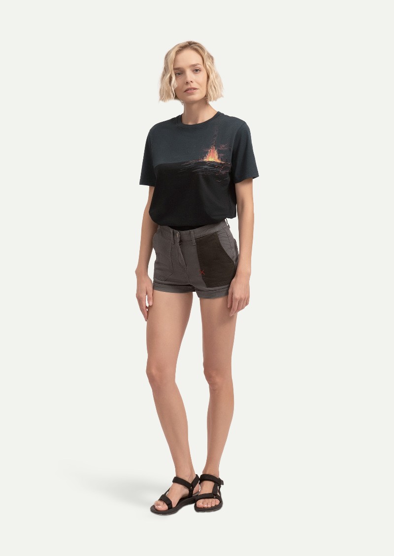 KAFT Kuzgun Unisex Regular Tasarım Tişört Burning Tire - 7