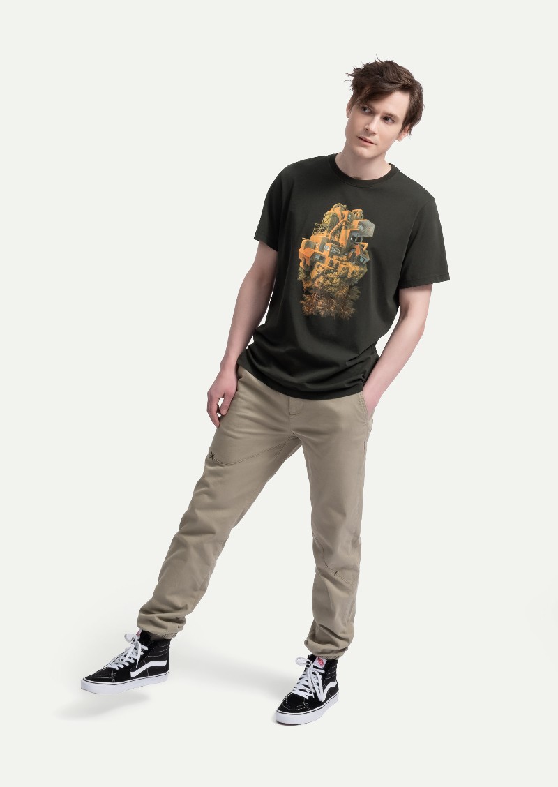 KAFT Asphalt Unisex Regular Creative Tshirt Industry Sunset - 3