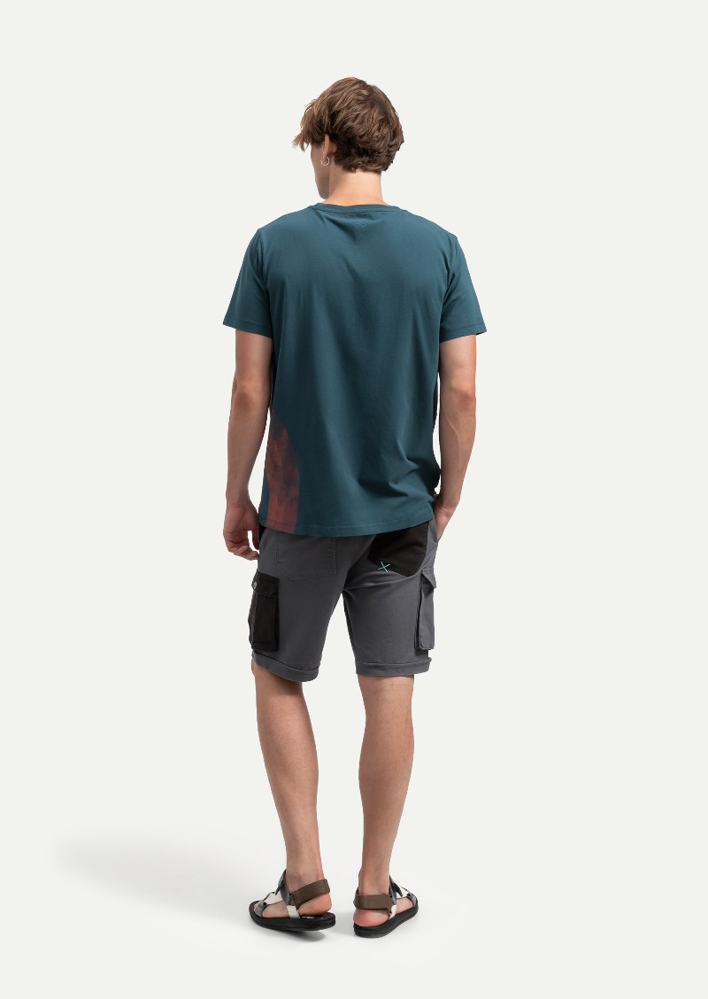 KAFT Okyanus Mavi Unisex Regular Tasarım Tişört Özgür Ruh - 4