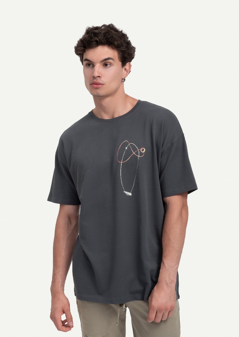 KAFT Mürdüm Unisex Relax Tasarım Tişört Plabo - 2