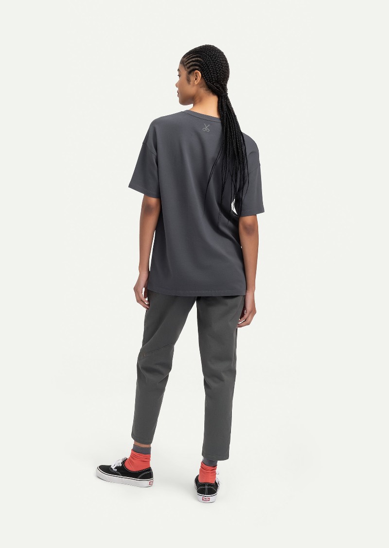 KAFT Mürdüm Unisex Relax Tasarım Tişört Plabo - 6