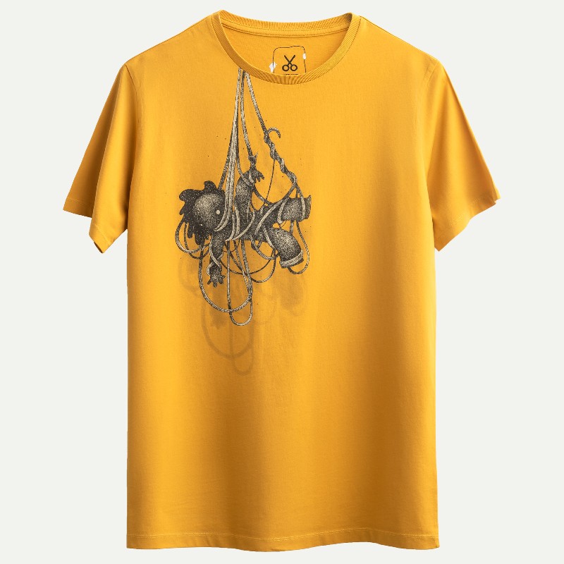 KAFT Sülfür Unisex Regular Tasarım Tişört Wired Duo - 1