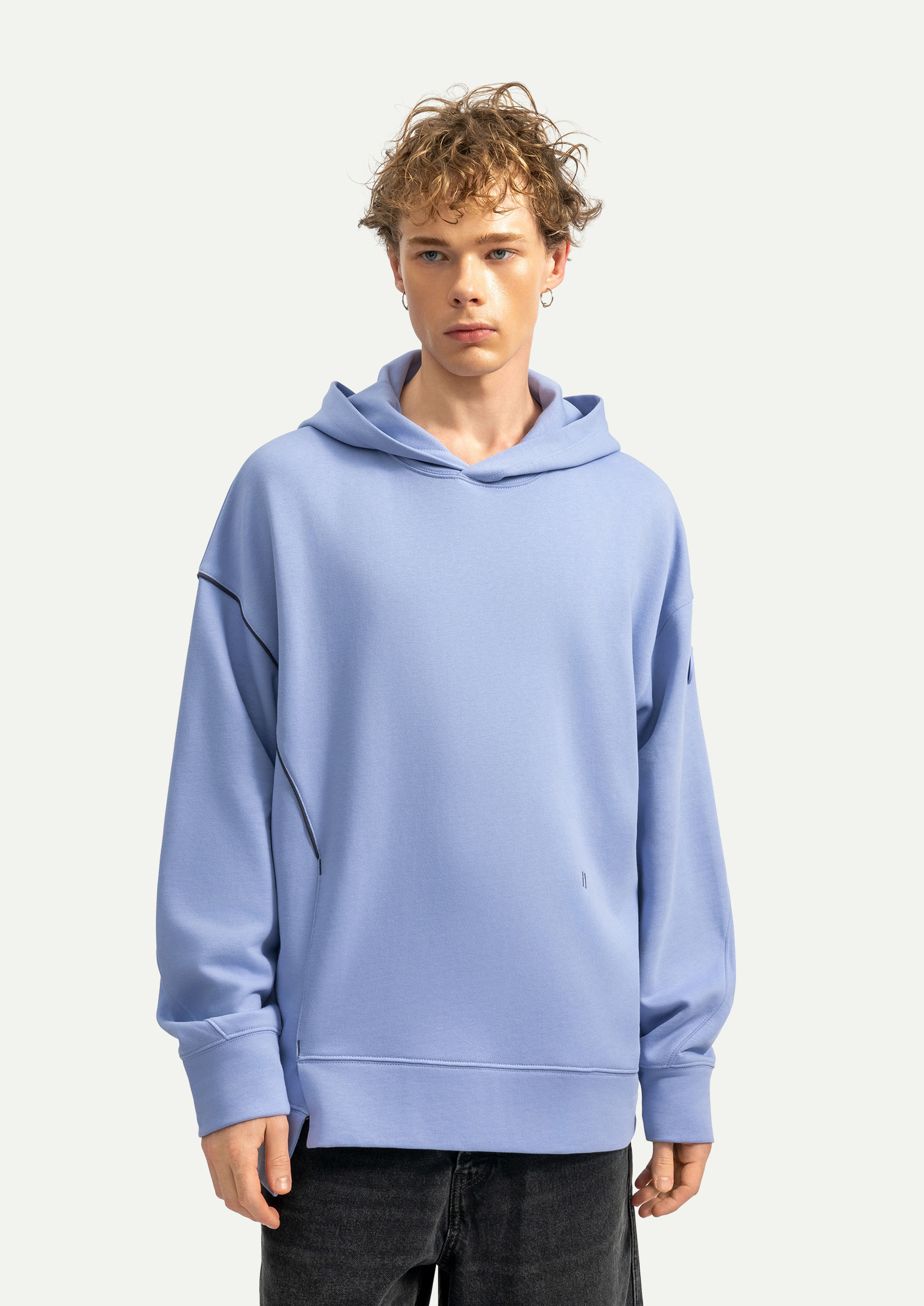Soft Lila Unisex Basic Relax Kapşonlu | KAFT (Hugraf - Jellyfish)