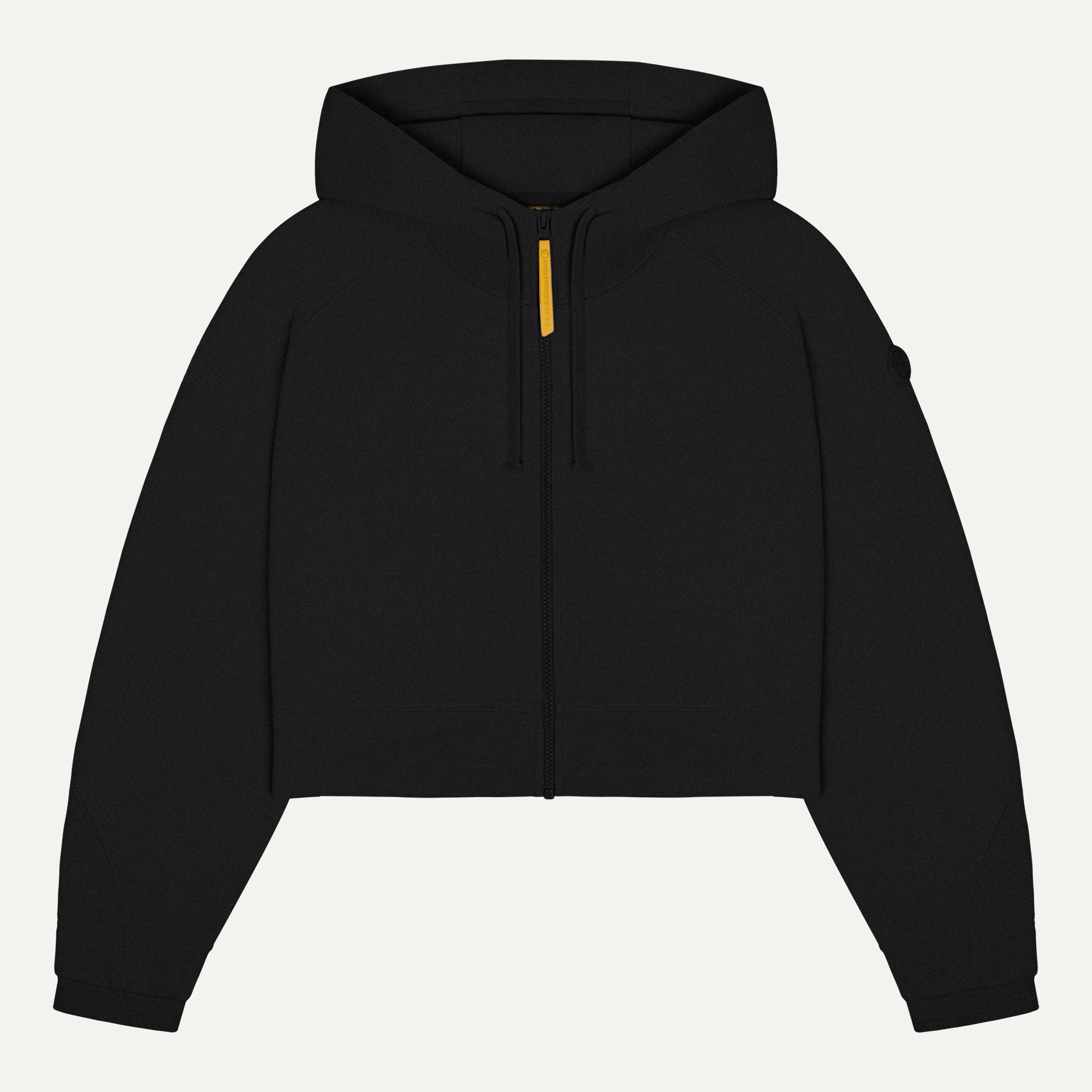 Black Women Zippered Hoodie | KAFT (Pluren - Tar)