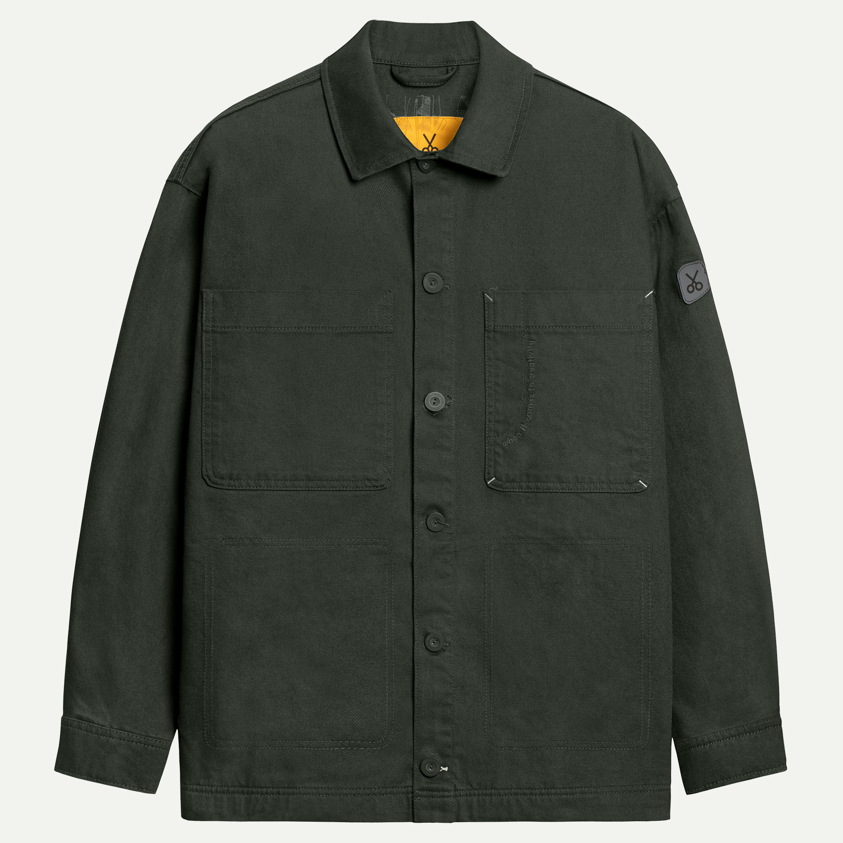 Light Black Unisex Worker Jacket | KAFT (Creapus - Asphalt)
