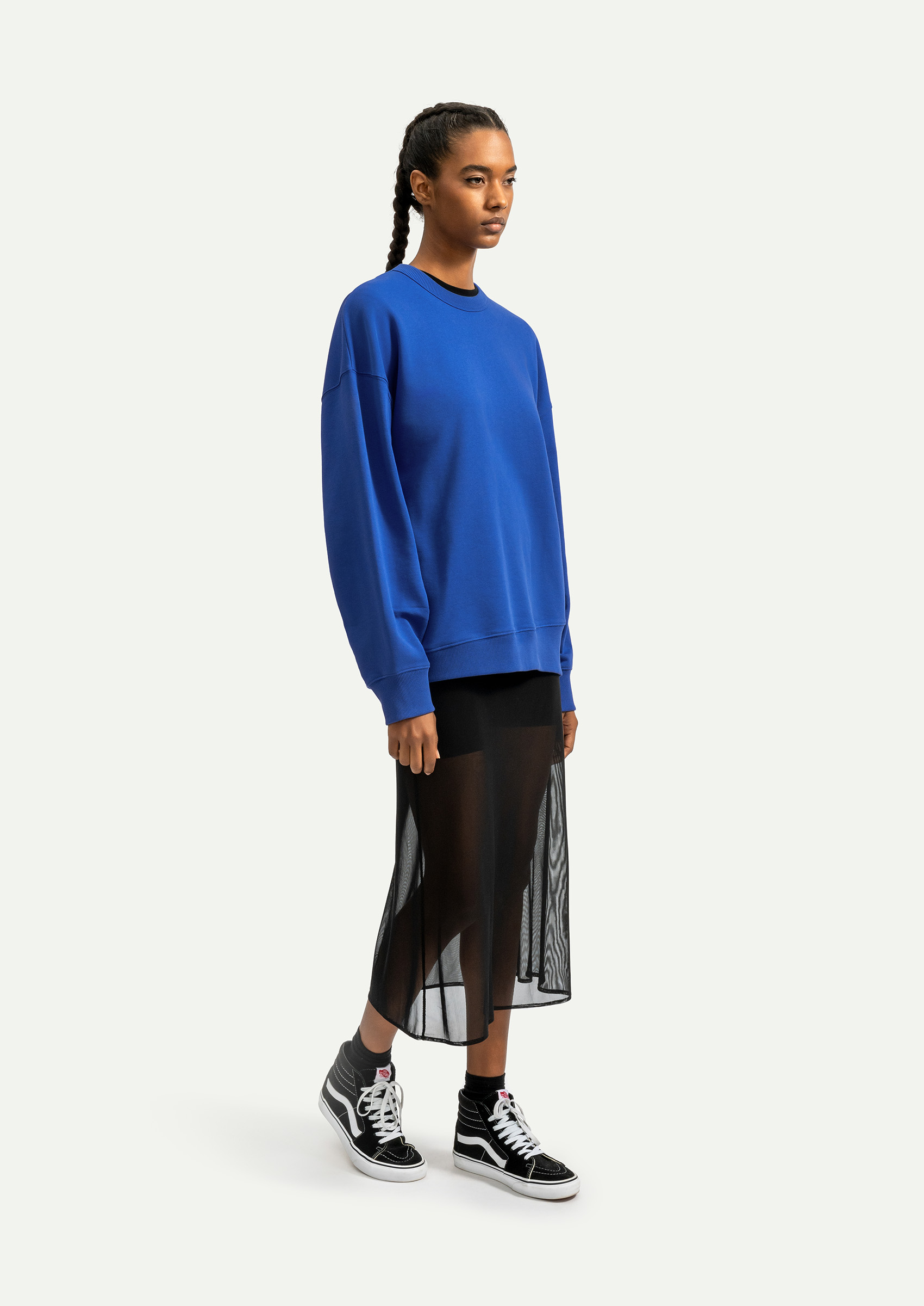 Kozmik Mavi Unisex Basic Relax Sweatshirt | KAFT (Ruden - Comet)