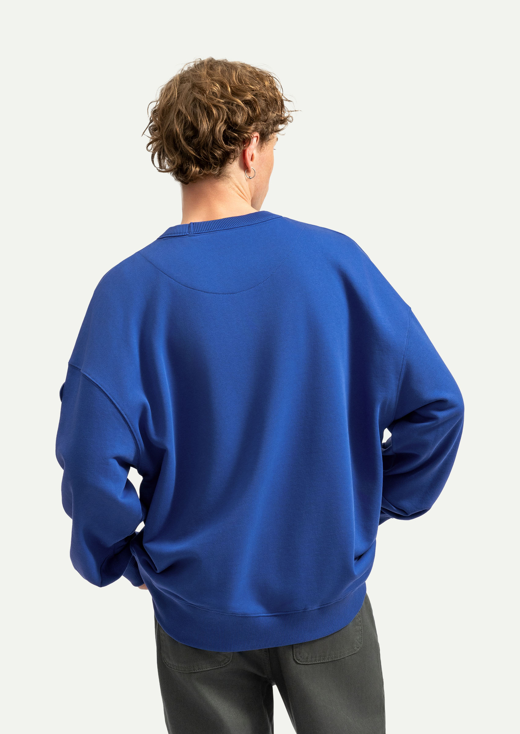 Kozmik Mavi Unisex Basic Relax Sweatshirt | KAFT (Ruden - Comet)