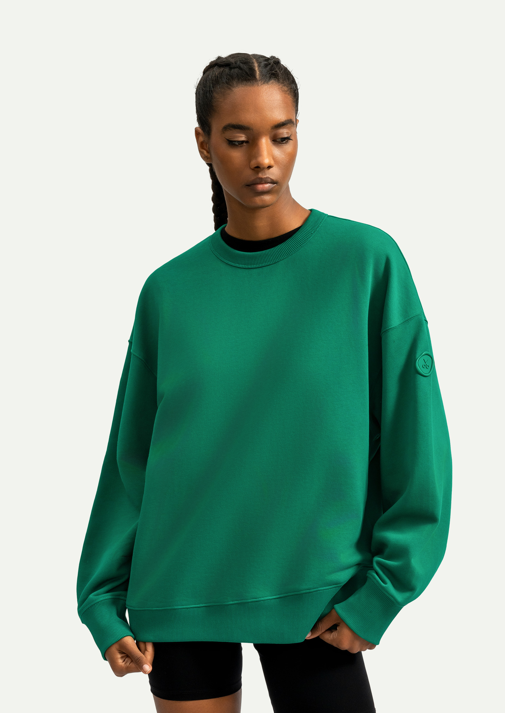 Yeşil Unisex Basic Relax Sweatshirt | KAFT (Ruden - Forest Shade)
