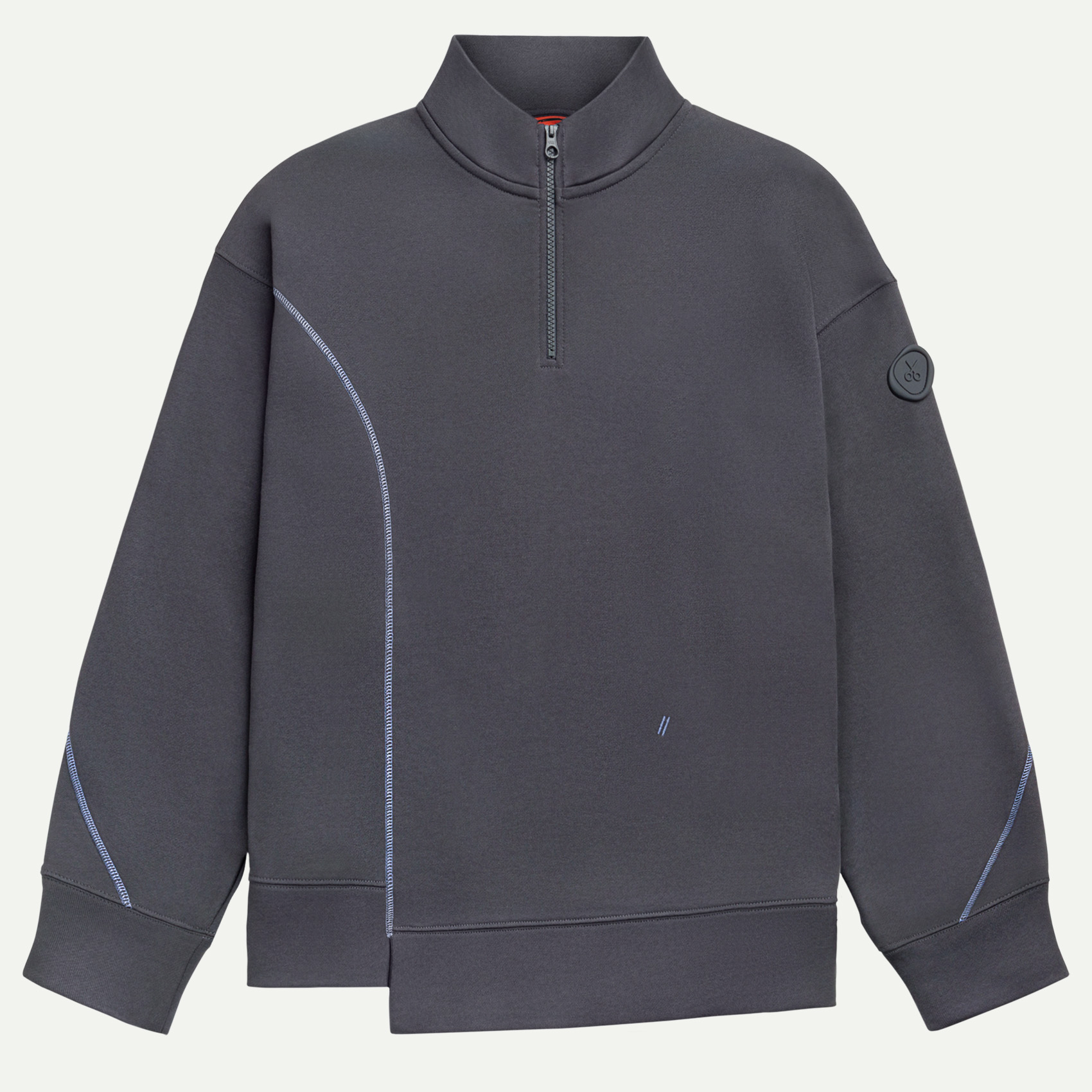 Mor Unisex Yarım Fermuarlı Sweatshirt | KAFT (Ploid - Plum)