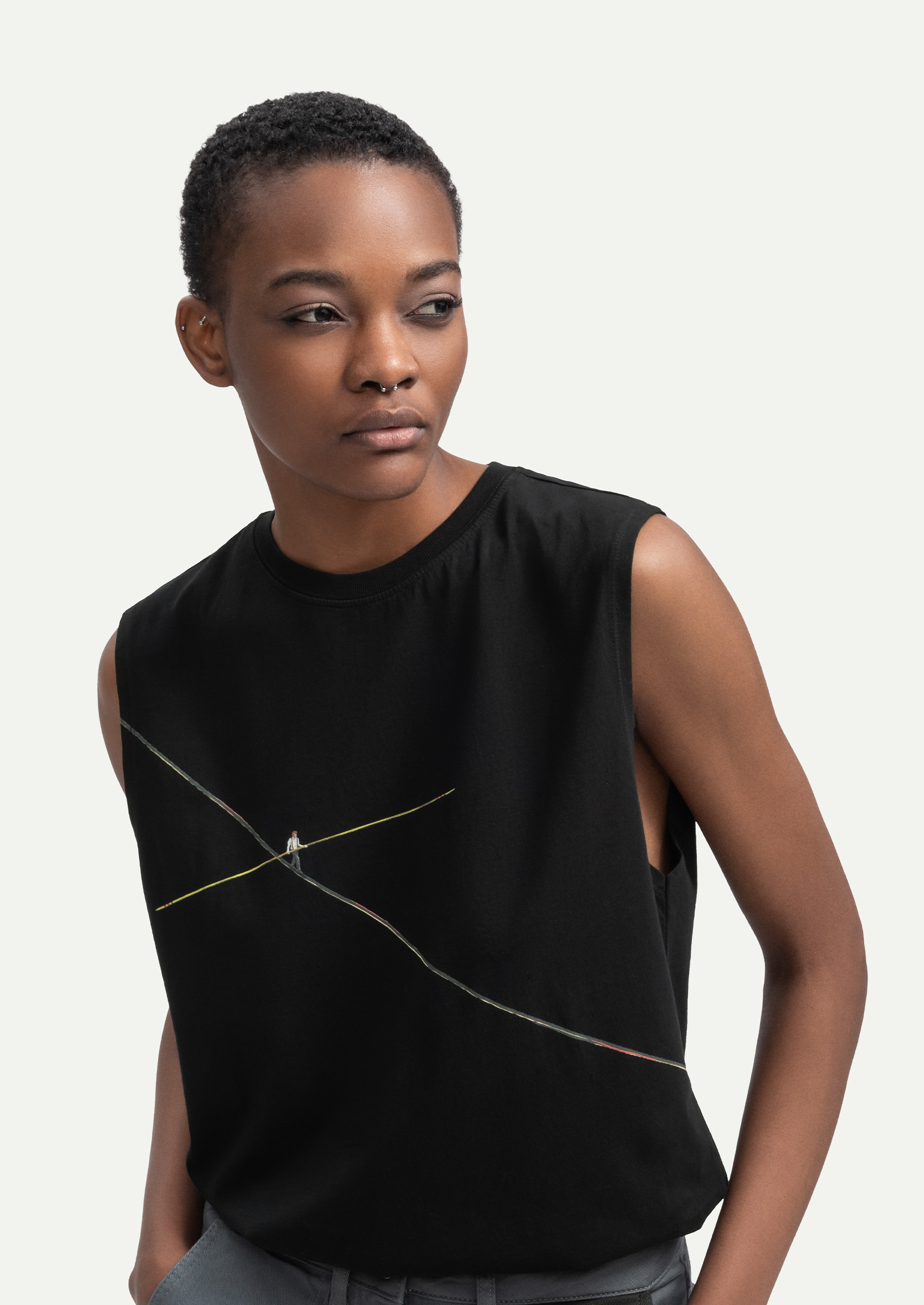 Black Men Regular Tank Top - 100% Cotton | KAFT (Neuvex)